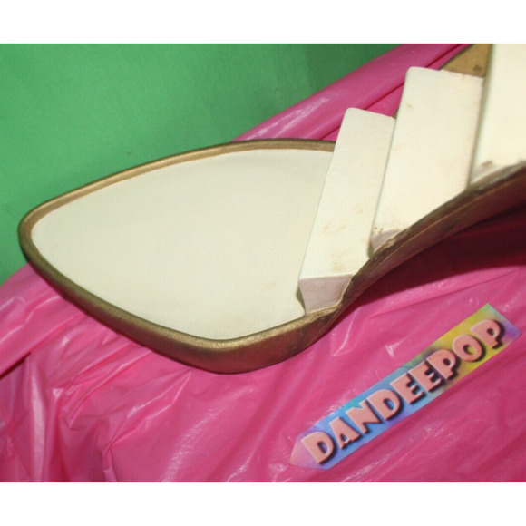 Vintage Giant Gold Just The Shoe High Heel Figurine Step Display Platform Prop - Picture 15 of 16